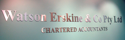 Watson Erskine Reception Sign