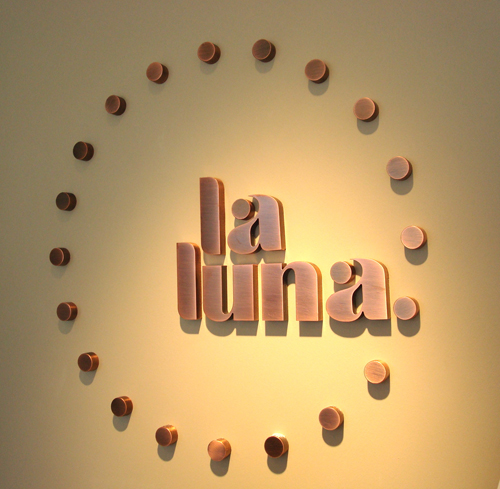 La Luna Reception Sign