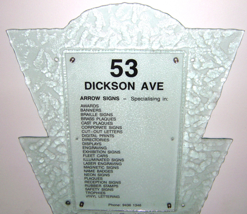 Glass Plaque